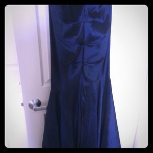 Navy blue evening dress